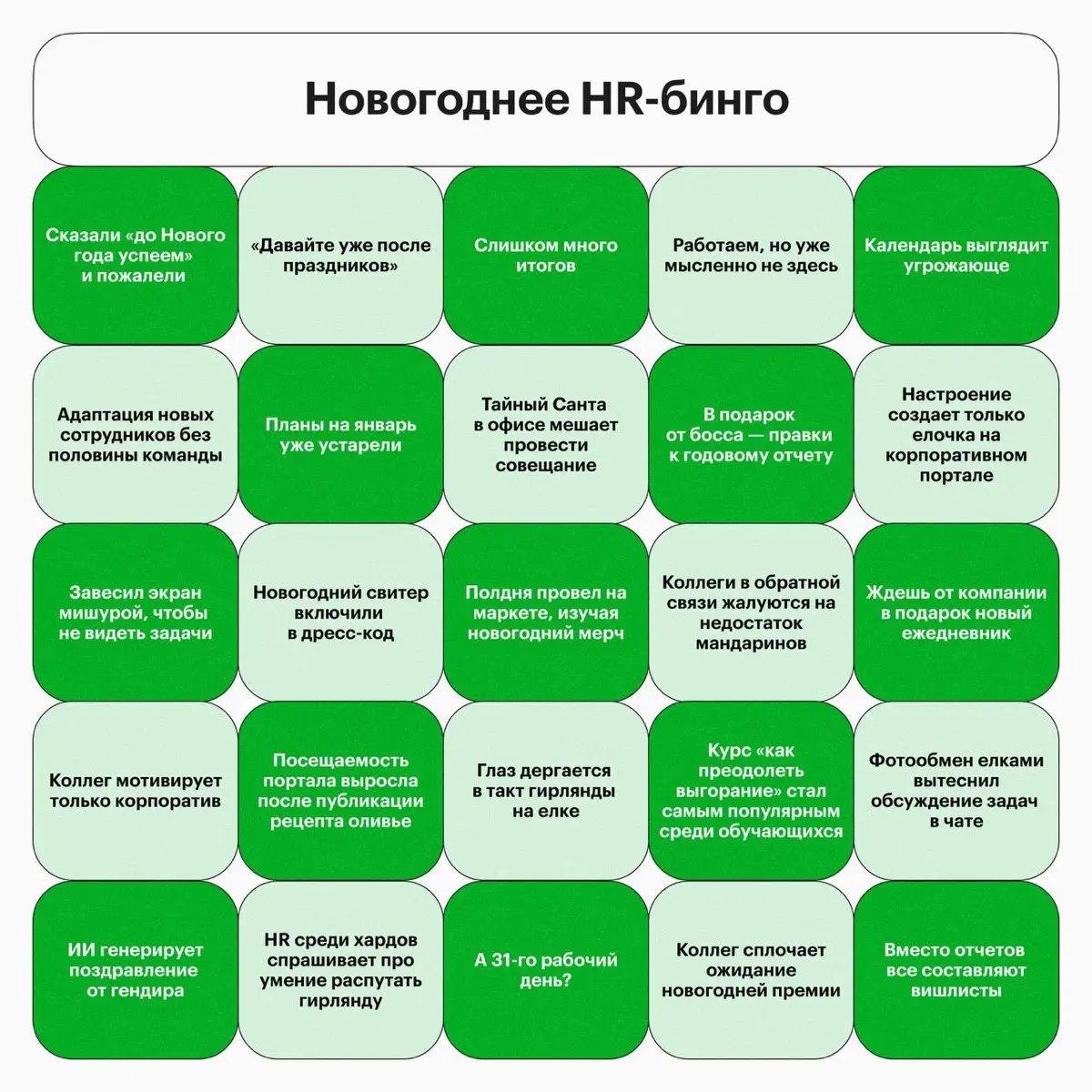 В декабре все офисы одинаковые | Сетка — социальная сеть от hh.ru