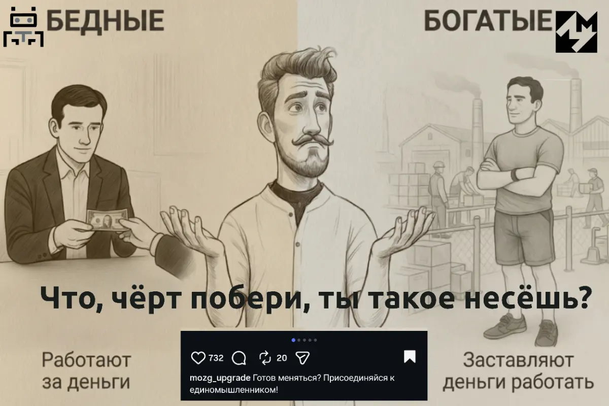 🔥"Ты бедный, потому не думаешь как богатый" опять подгорело | Сетка — социальная сеть от hh.ru