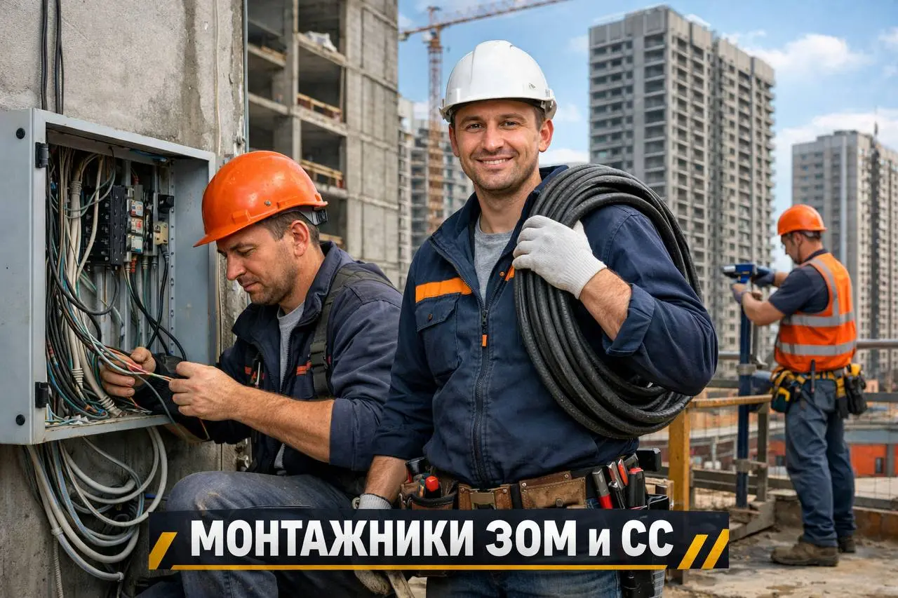 🔧 Монтажники ЭОМ и СС
🏗 ООО «СтройТех». Москва
🧩 О проекте
• Работа на объектах капитального строительства в Москве.
• В работе жилые дома общей высотностью 50 этажей.
• Локация ВАО.
• Объёмы большие | Сетка — социальная сеть от hh.ru
