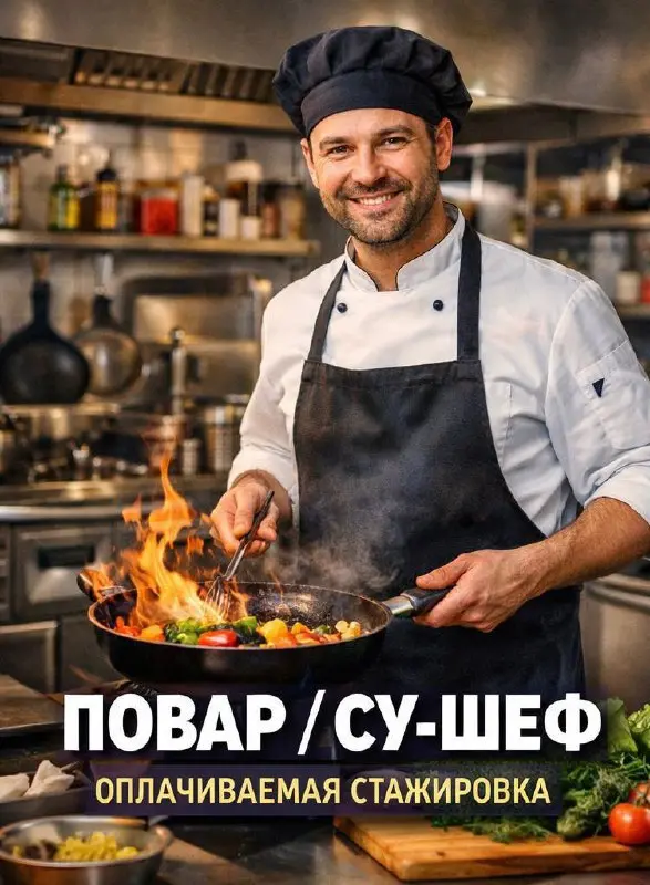 🍳 ВАКАНСИЯ: повар-универсал / су-шеф
📍 Локация: м | Сетка — социальная сеть от hh.ru