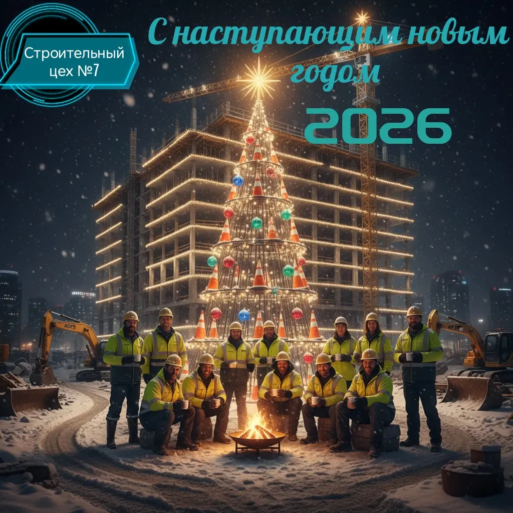 С Новым годом, строители — и профессионалы, и первопроходцы! | Сетка — социальная сеть от hh.ru