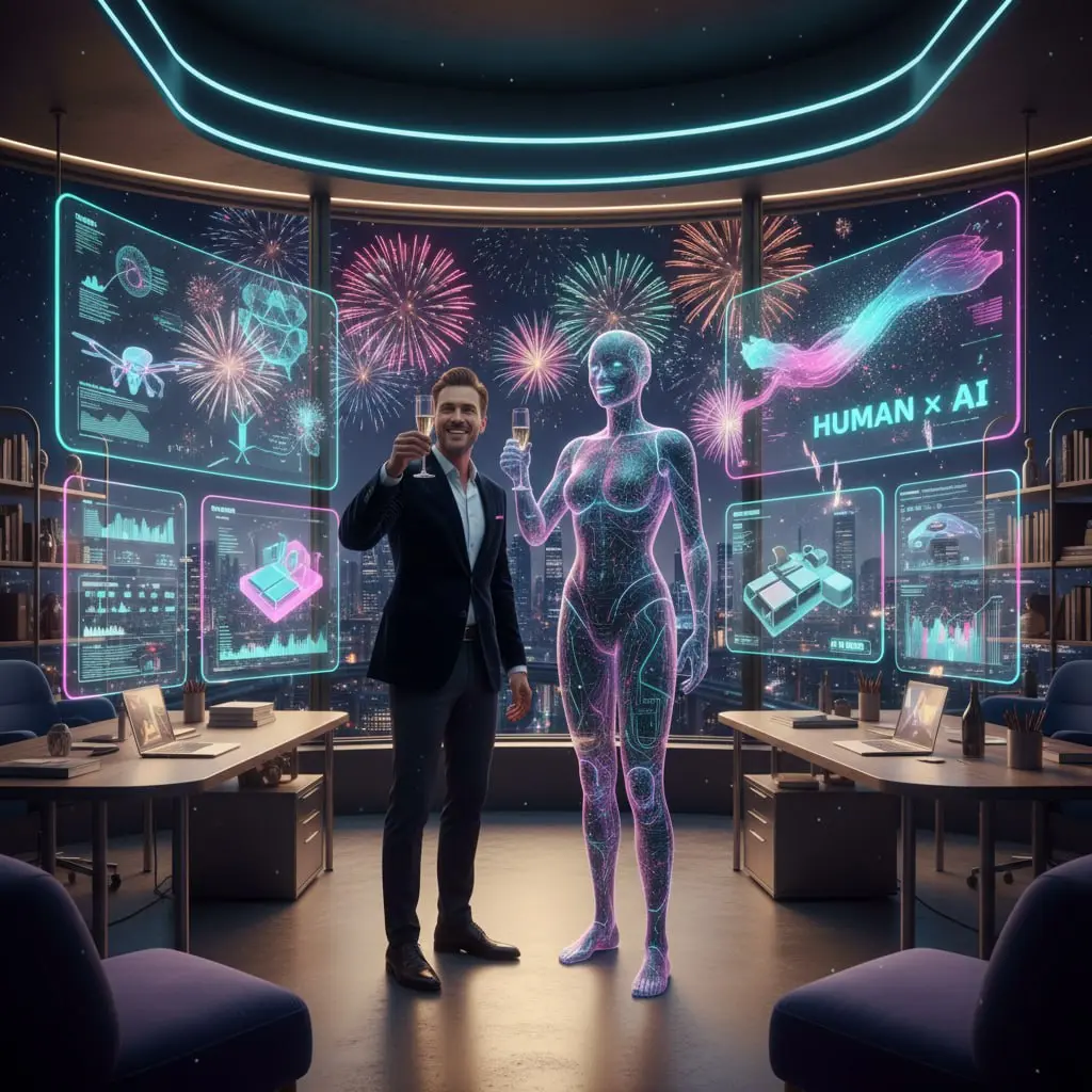 Итоги 2025: Год, когда ИИ перестал быть «хайпом» и стал нашим коллегой 🎄🤖
Друзья, на календаре 31 декабря 2025 года | Сетка — социальная сеть от hh.ru