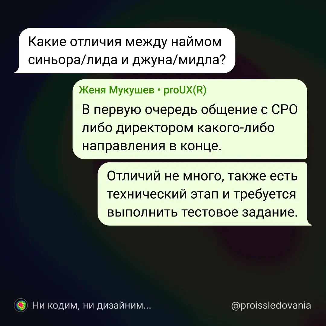 Senior/Lead/Head в рисерче | Сетка — социальная сеть от hh.ru