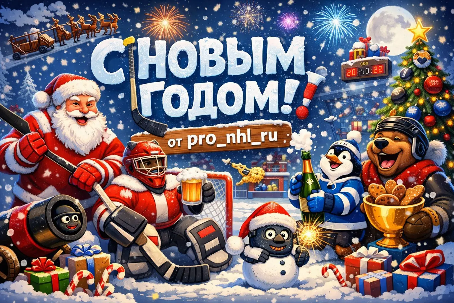 🎅 Дорогие подписчики и участники чата, редакция канала поздравляет вас с новым 2026 годом!
Пусть в новом году сбываются ваши мечты, любимые команды радуют красивой игрой и победами!
Будьте здоровы, бе... | Сетка — социальная сеть от hh.ru