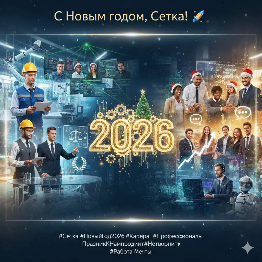 С Новым годом, Сетка! | Сетка — социальная сеть от hh.ru
