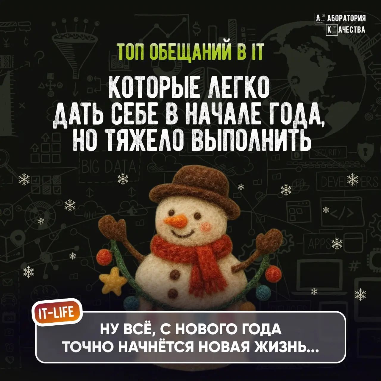 Всем привет! 🎄Если вы читаете это, то поздравляем: вы официально вышли из «салатной комы», но ещё не в прод 🎄
Надеемся, что отдых идёт по плану – без будильников, с неопределённым расписанием и надежд... | Сетка — социальная сеть от hh.ru