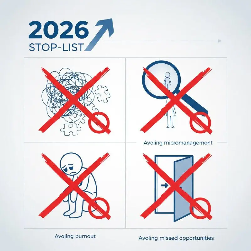 🛑 СТОП-ЛИСТ 2026: Что предпринимателю НЕЛЬЗЯ делать, чтобы не слить бизнес! 🛑
Друзья, мы много говорим о целях, стратегиях и планах на грядущий год | Сетка — социальная сеть от hh.ru