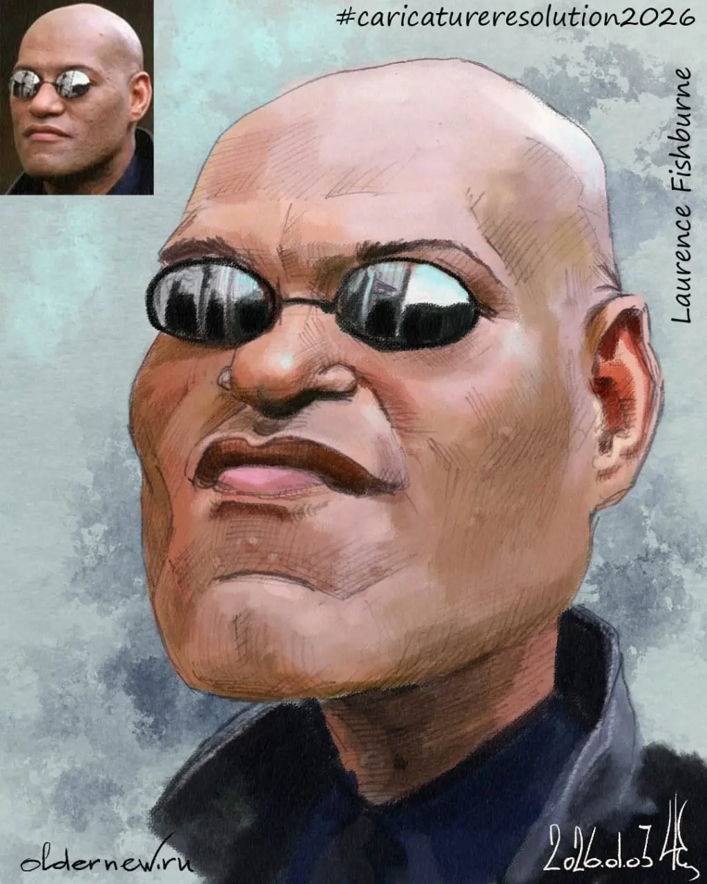 03 Laurence Fishburne
Ежегодный январский вызов Международной ассоциации карикатуристов (ISCA)
#caricatureresolution2026 #crLaurenceFishburne | Сетка — социальная сеть от hh.ru
