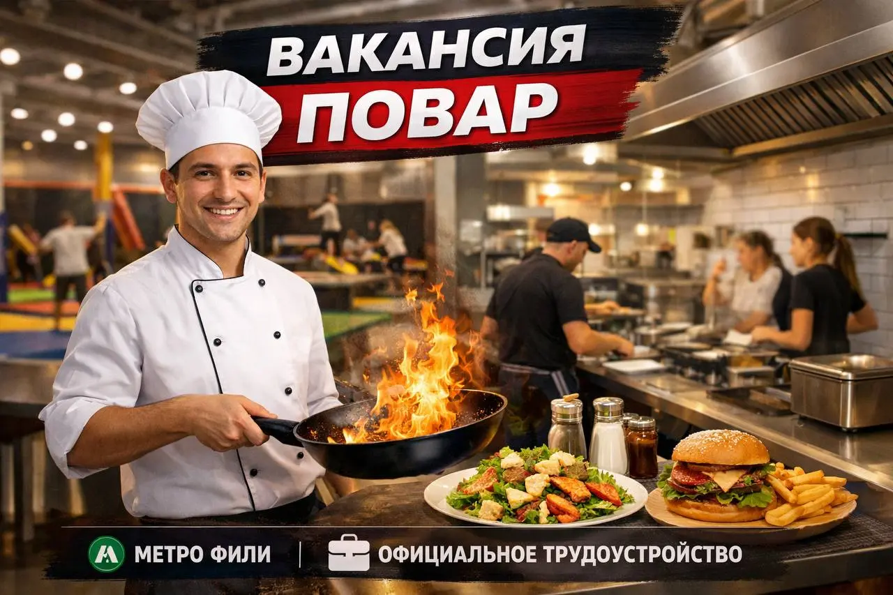 🔥 ВАКАНСИЯ. ПОВАР
📍 Спортивно-развлекательный парк
Хочешь готовить в современной активной атмосфере и стабильно зарабатывать | Сетка — социальная сеть от hh.ru