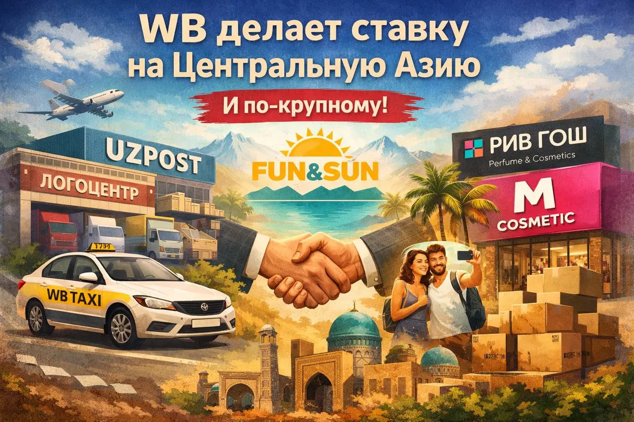 FUN&SUN купили, такси запустили… WB Центральная Азия
Пока мы думали какие мандарины запить на Новый год 2026. «Ягодки» без шума прикупили крупного туроператора «Sun&Fun» в октябре 2025 г | Сетка — социальная сеть от hh.ru