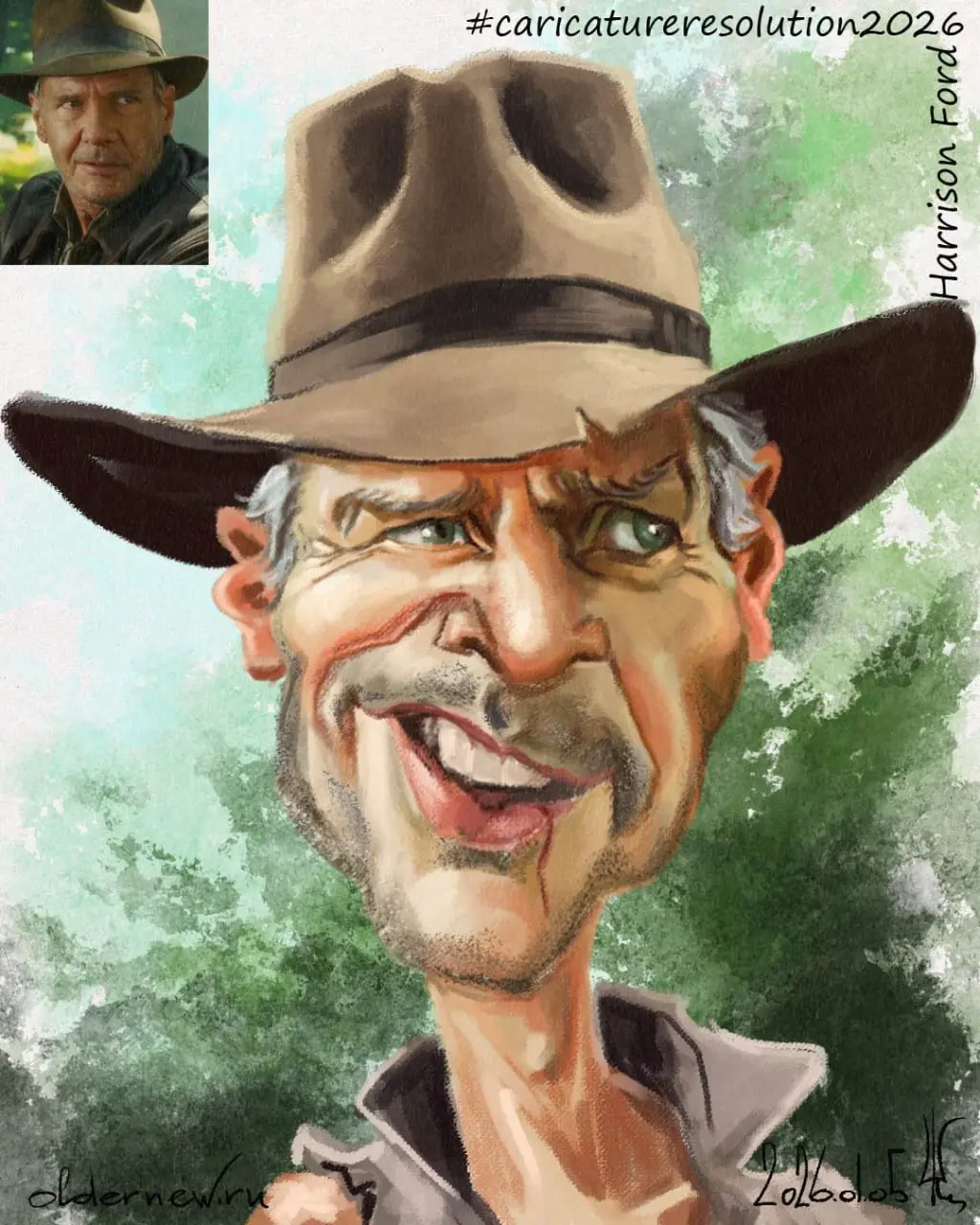 05 Harrison Ford
Ежегодный январский вызов Международной ассоциации карикатуристов (ISCA)
#caricatureresolution2026 #crHarrisonFord | Сетка — социальная сеть от hh.ru