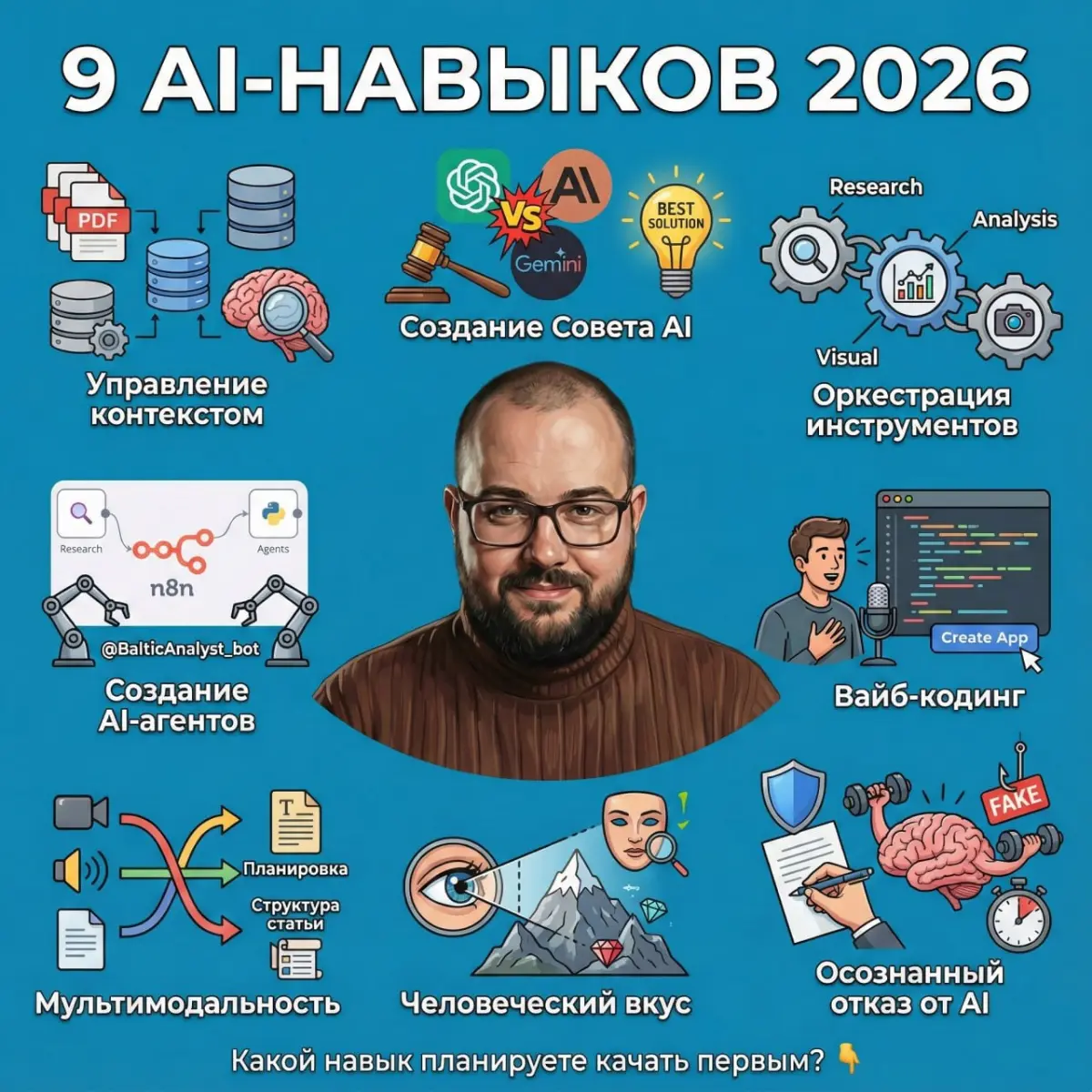 9 AI-навыков 2026 | Сетка — социальная сеть от hh.ru