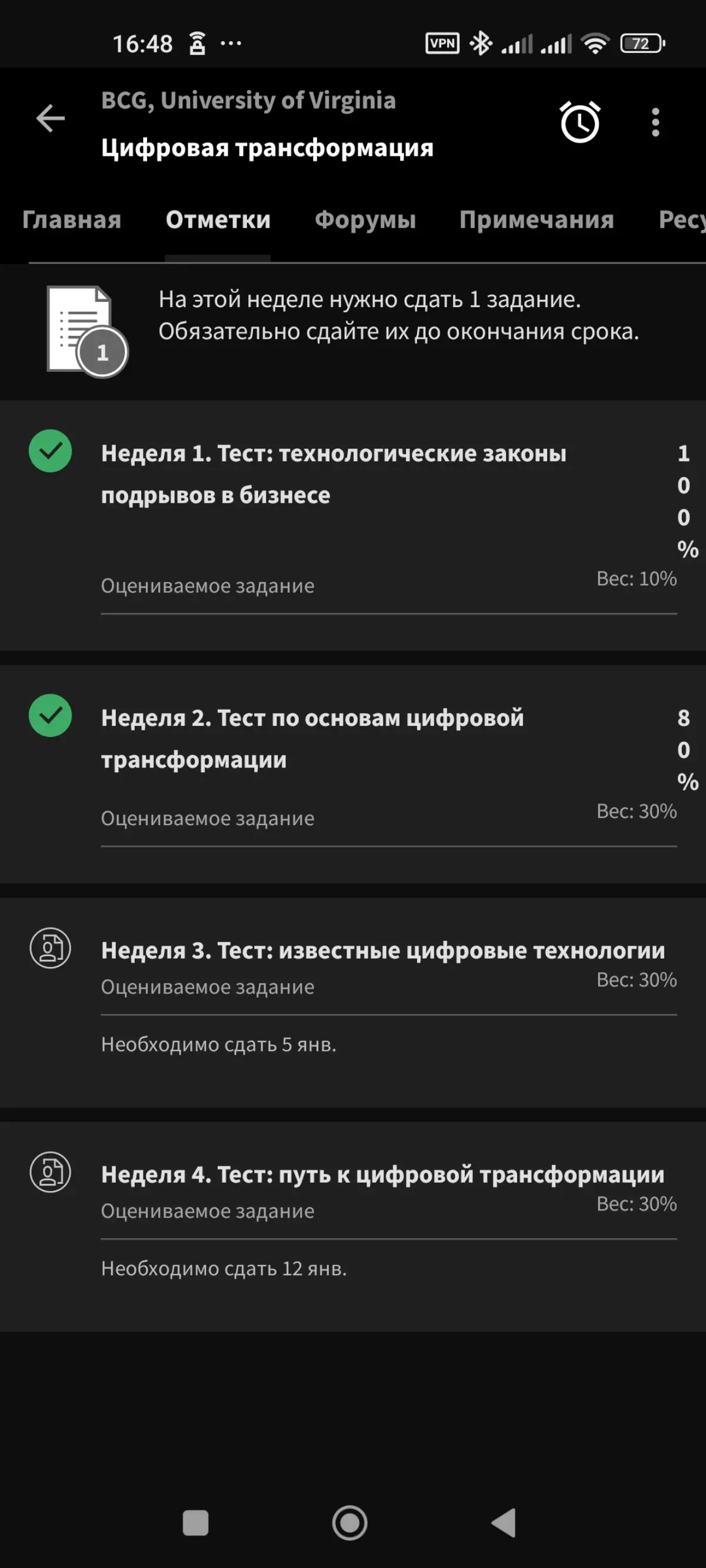 2 модуля по цифровой трансформации от Виржинского универа | Сетка — социальная сеть от hh.ru