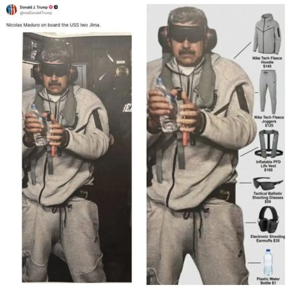 Интерес к спортивному костюму Nike Tech Fleece резко вырос после появления фотографий Николаса Мадуро в сером комплекте | Сетка — социальная сеть от hh.ru