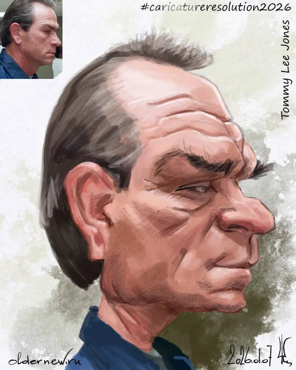 07 Tommy Lee Jones
Ежегодный январский вызов Международной ассоциации карикатуристов (ISCA)
#caricatureresolution2026 #crTommyLeeJones | Сетка — социальная сеть от hh.ru