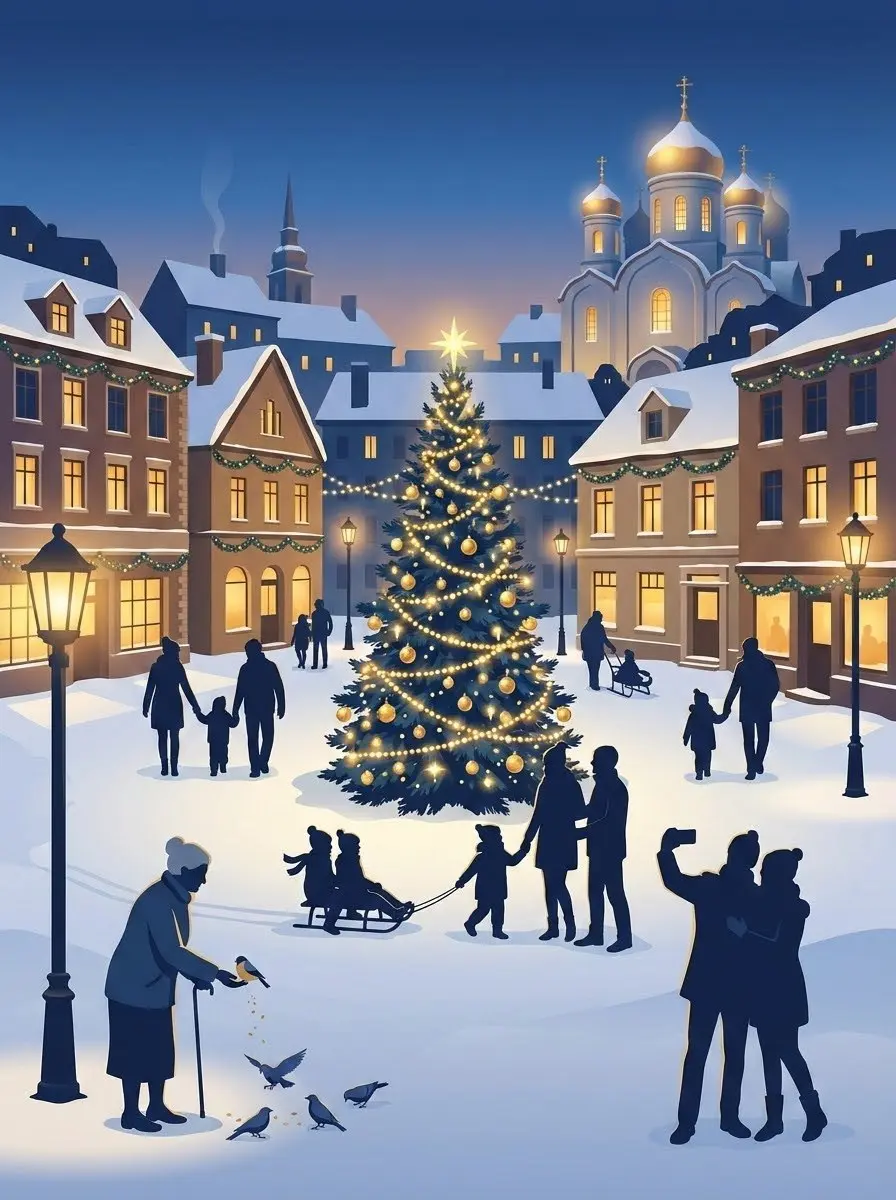 Со светлым праздником Рождества! 🎄 Пусть ангел-хранитель оберегает ваш дом | Сетка — социальная сеть от hh.ru