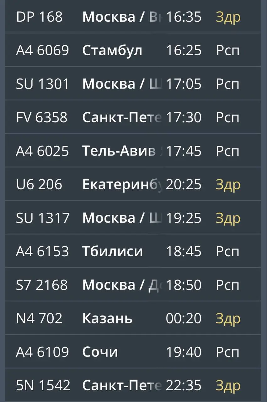 ✈️ В аэропорту Минвод — вновь задержки рейсов.
Сегодня в воздушной гавани задерживается 15 рейсов, 10 из них — на прилет, следует из онлайн-табло аэропорта | Сетка — социальная сеть от hh.ru