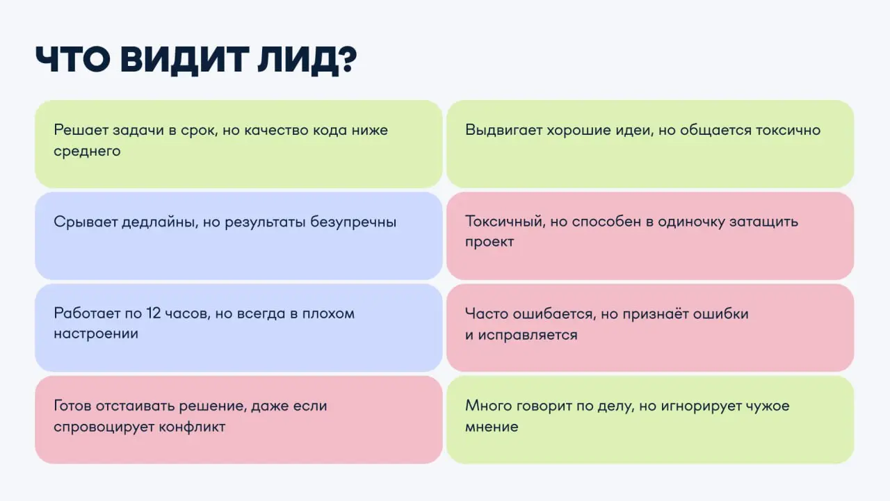Софтскилы в разработке
В октябре посчастливилось выступить перед студентами ИТМО с лекцией на тему «Почему код — только 50% успеха в разработке»
Спешу поделиться с вами главными мыслями моего выступле... | Сетка — социальная сеть от hh.ru