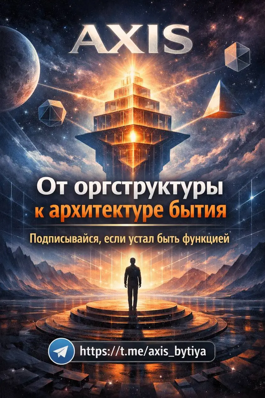 🌌 AXIS: Рождение архитектуры бытия
В реальном времени здесь формируется скелет книги AXIS — новая парадигма организационного существования.
Стань свидетелем: от каркаса к смыслу | Сетка — социальная сеть от hh.ru