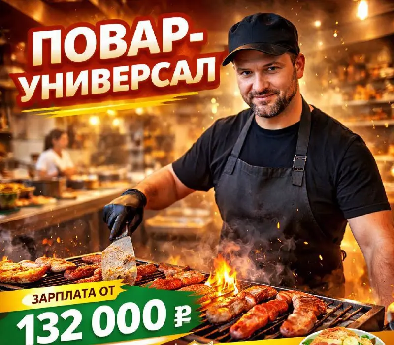 ПОВАР-УНИВЕРСАЛ
От 132 000₽
«Чевапи гриль»
• Москва, м. Шаболовская
• Рестораны/Кафе
Jober - удобный mini app с быстрым доступом к вакансиям» | Сетка — социальная сеть от hh.ru
