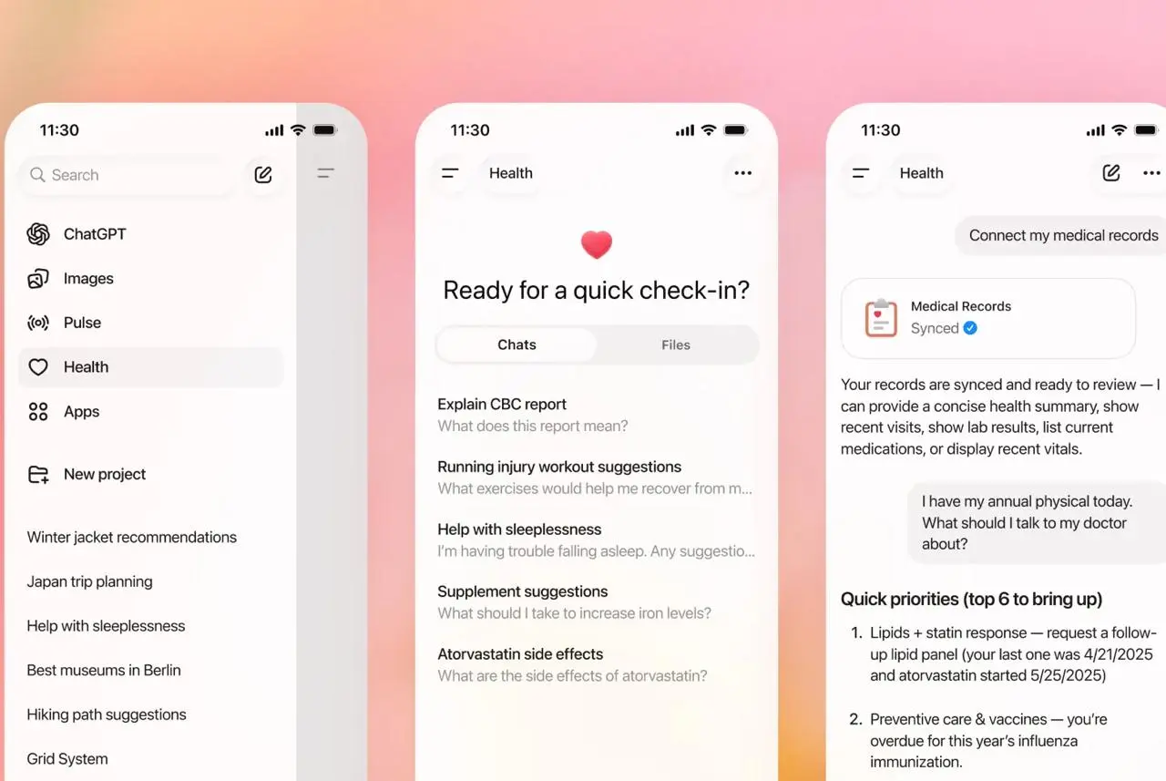 🏥 Меня читают сотрудники OpenAI
Да, вы не ослышались. Ребята увидели мой прошлый пост «как я лечился по советам ИИ» – и на январских прям нормально так поработали | Сетка — социальная сеть от hh.ru