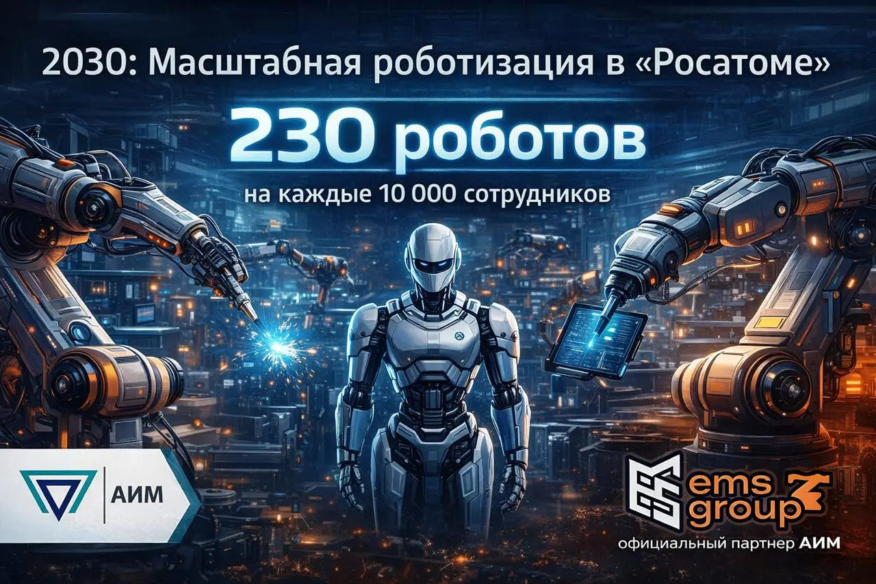 🏭 «Росатом» к 2030 году внедрит 230 роботов на 10 предприятиях
Госкорпорация «Росатом» объявила о масштабной программе роботизации: к 2030 году на 10 предприятиях атомной отрасли будет внедрено 230 пр... | Сетка — социальная сеть от hh.ru