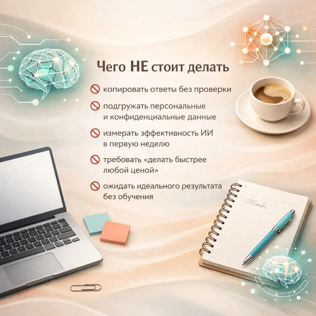 Внедрение GenAI сложность или оптимизация
Коллеги собралиподборку инструментов на базе ИИ, которые помогают разгрузить рутину и упростить рабочие задачи в 2026 году — без ощущения, что «теперь надо ещ... | Сетка — социальная сеть от hh.ru