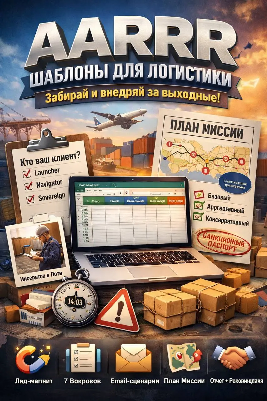 В продолжение постов и файлов выше продолжу “Шаблоны AARRR для логистики — забирай и внедряй за выходные”
Вы уже знаете свою ЦА.
Уже видели 10 воронок под каждый тип клиента | Сетка — социальная сеть от hh.ru