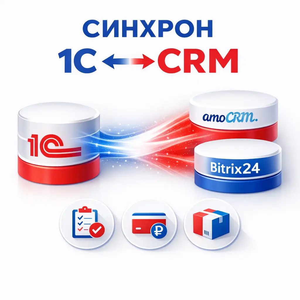 4 часа в день на перенос заказов из CRM в 1C | Сетка — социальная сеть от hh.ru