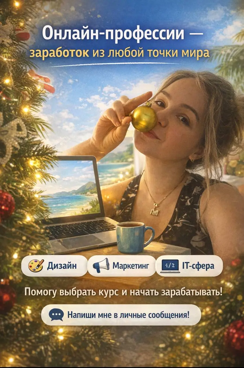 💼 Онлайн‑профессии — это шанс начать с нуля и работать из любой точки мира.
Как это работает?
1. Учусь → курс с нуля.
2. Применяю → реальные проекты.
3. Зарабатываю → доход во время обучения | Сетка — социальная сеть от hh.ru