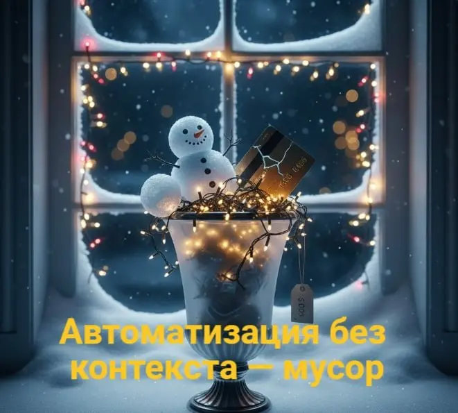 🗑 Автоматизация без контекста — мусор
Идеально собранная воронка — бесполезна, если ведёт не туда. 🧭
• Роскошный бот, который ни к чему не ведёт.
• Умная интеграция, которая ускоряет беспорядок | Сетка — социальная сеть от hh.ru