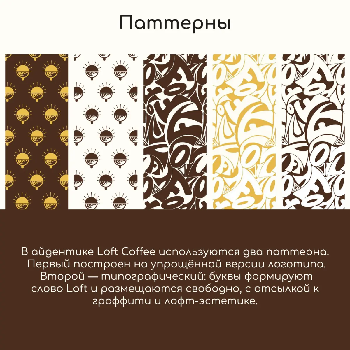 Работа над концептом: айдентика для "Лофт кофе". Часть 2 | Сетка — социальная сеть от hh.ru