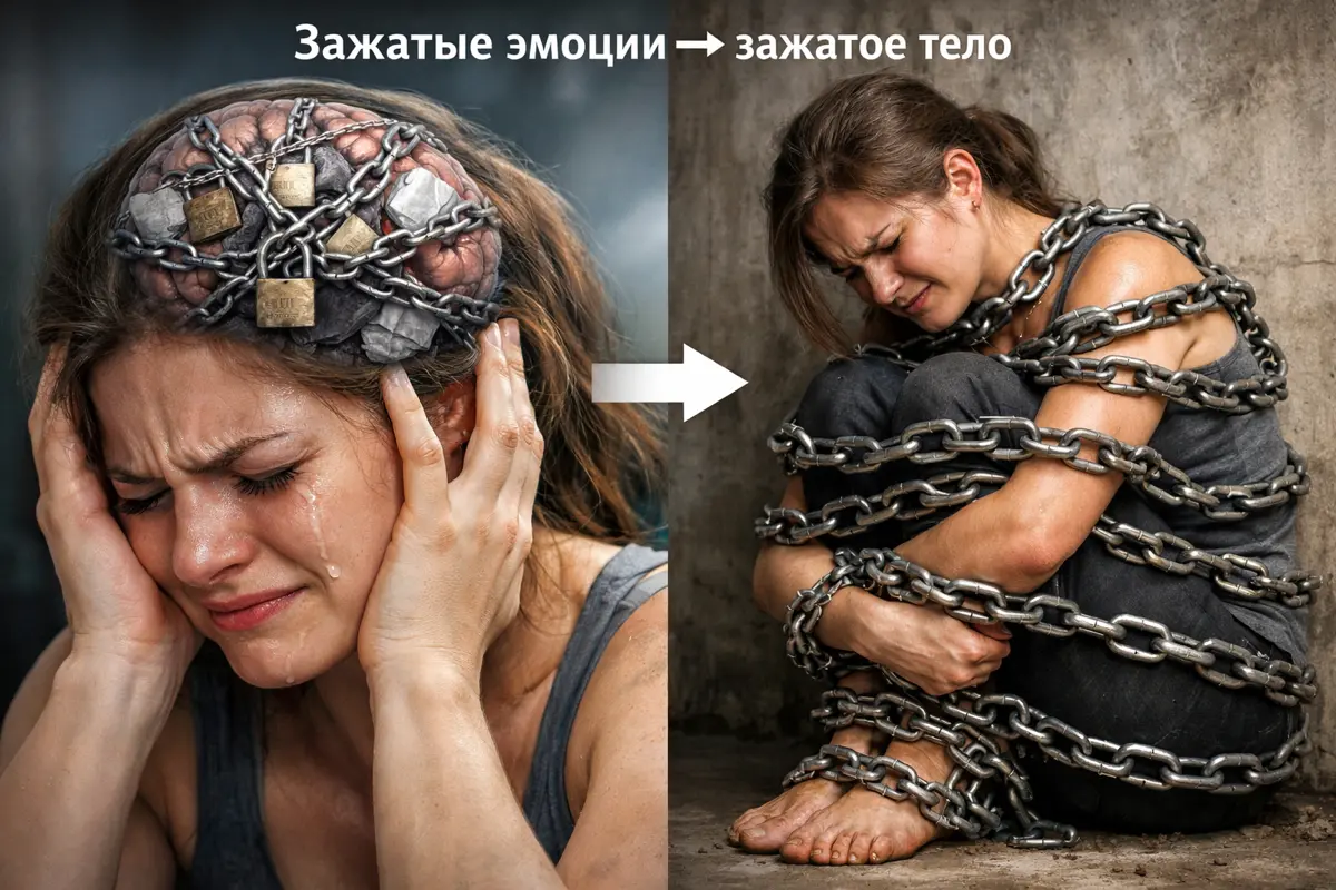 Зажатые эмоции → зажатое тело | Сетка — социальная сеть от hh.ru