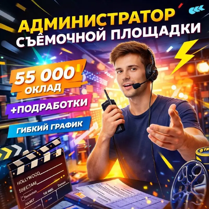 АДМИНИСТРАТОР СЪЁМОЧНОЙ ПЛОЩАДКИ
От 55 000₽
Прямой работодатель
• Москва, МЦД Калитники
• Контент и копирайтинг
Jober - удобный mini app с быстрым доступом к вакансиям» | Сетка — социальная сеть от hh.ru
