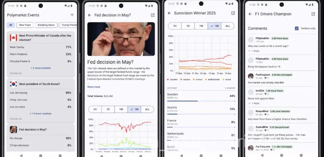 PolymarketViewer
PolymarketViewer — это приложение для Android, предназначенное для просмотра прогнозных рынков Polymarke | Сетка — социальная сеть от hh.ru