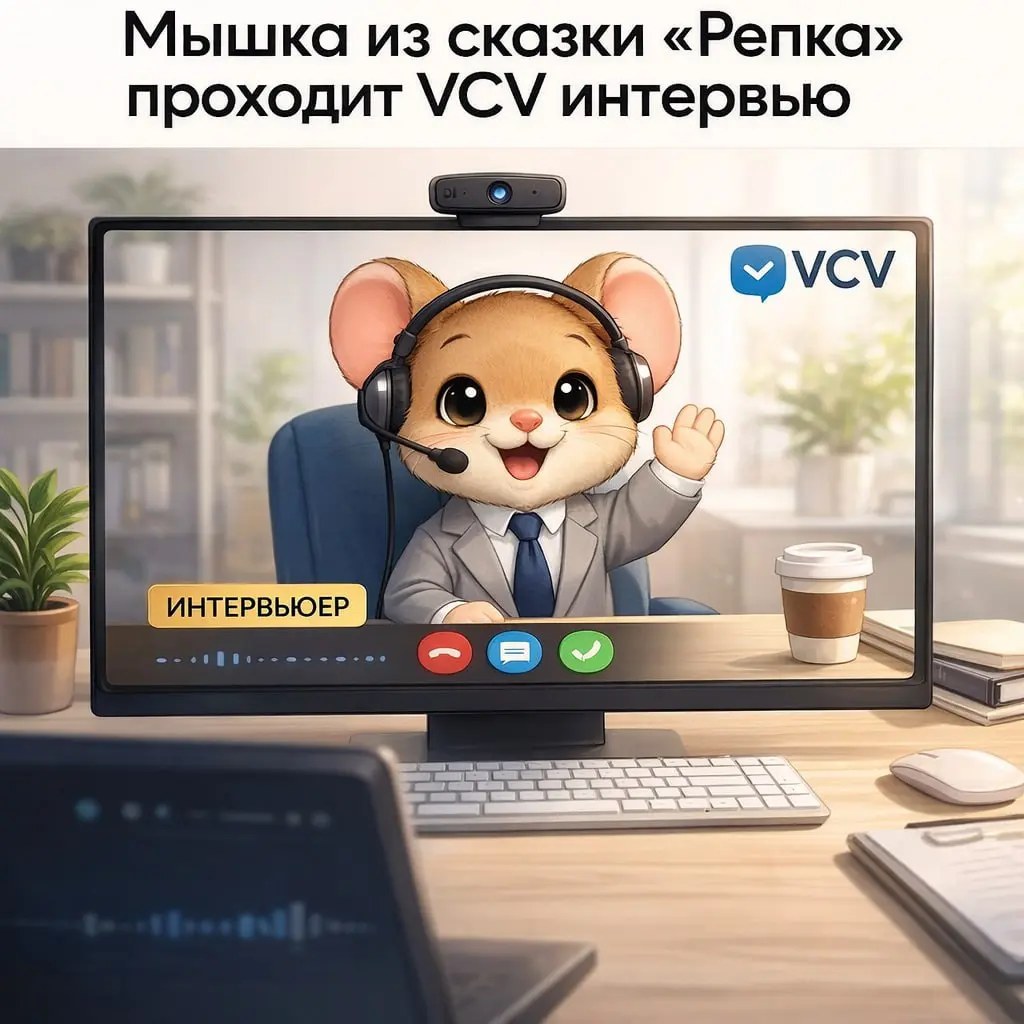🐭 Если бы Мышка из «Репки» проходила VCV-интервью
VCV редко «заваливают» из-за отсутствия опыта.
Чаще — из-за того, как человек сам его обесценивает, ещё до того, как это сделает интервьюер | Сетка — социальная сеть от hh.ru