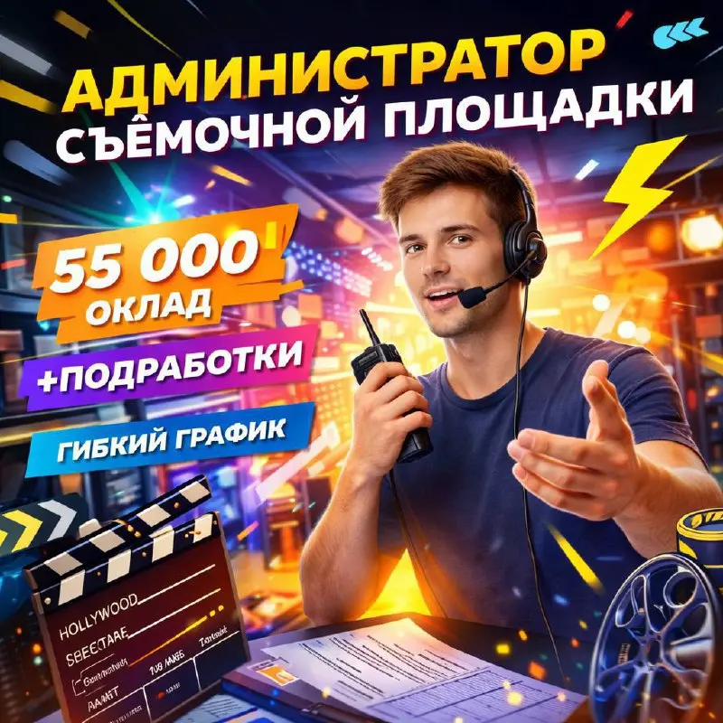 АДМИНИСТРАТОР СЪЁМОЧНОЙ ПЛОЩАДКИ
От 55 000₽
Прямой работодатель
• Москва, МЦД Калитники
• Контент и копирайтинг
Jober - удобный mini app с быстрым доступом к вакансиям» | Сетка — социальная сеть от hh.ru