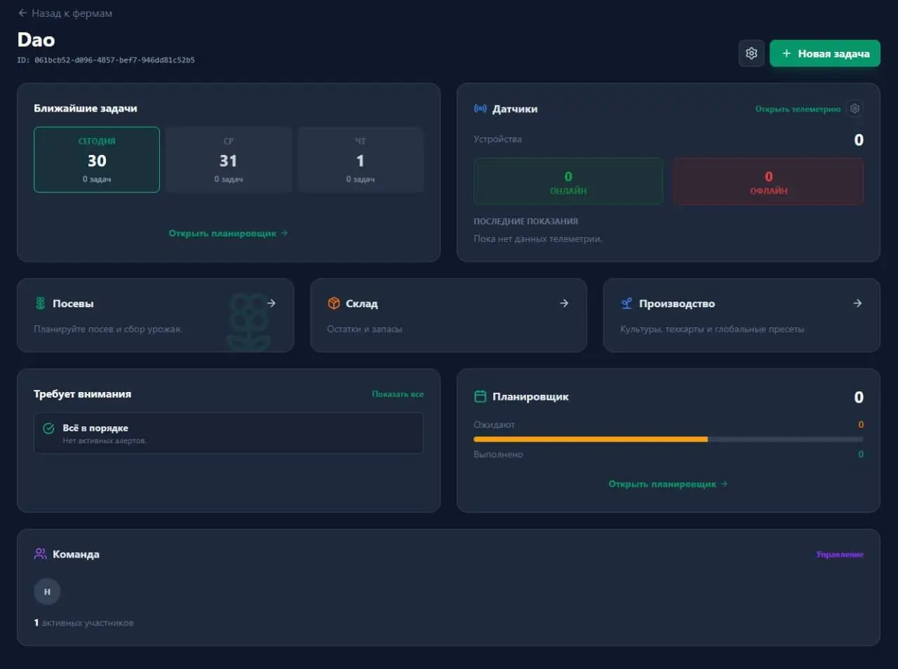 Сервис по управлению вертикальной сити фермой + CRM. | Сетка — социальная сеть от hh.ru