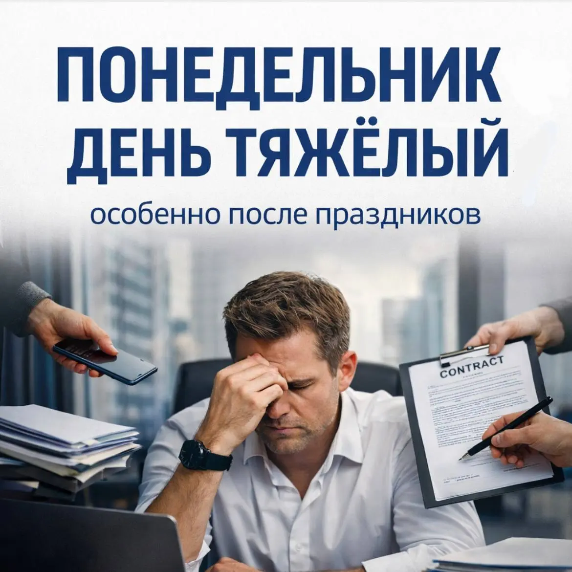Первый рабочий день — лучший индикатор, нужен ли вам ассистент
Кто-то отдыхал все праздники.
Кто-то работал без пауз | Сетка — социальная сеть от hh.ru