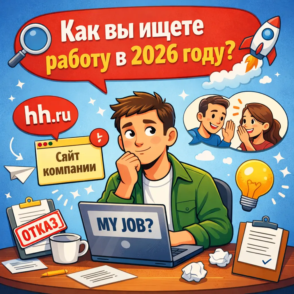 Как вы ищете работу в 2026 году? | Сетка — социальная сеть от hh.ru