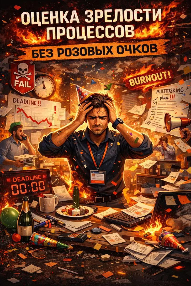 🖋 Оценка зрелости процессов.
Всем успешной доставки! Надеюсь все отлично отдохнули и сейчас планируете себе задачи/цели на новый год | Сетка — социальная сеть от hh.ru