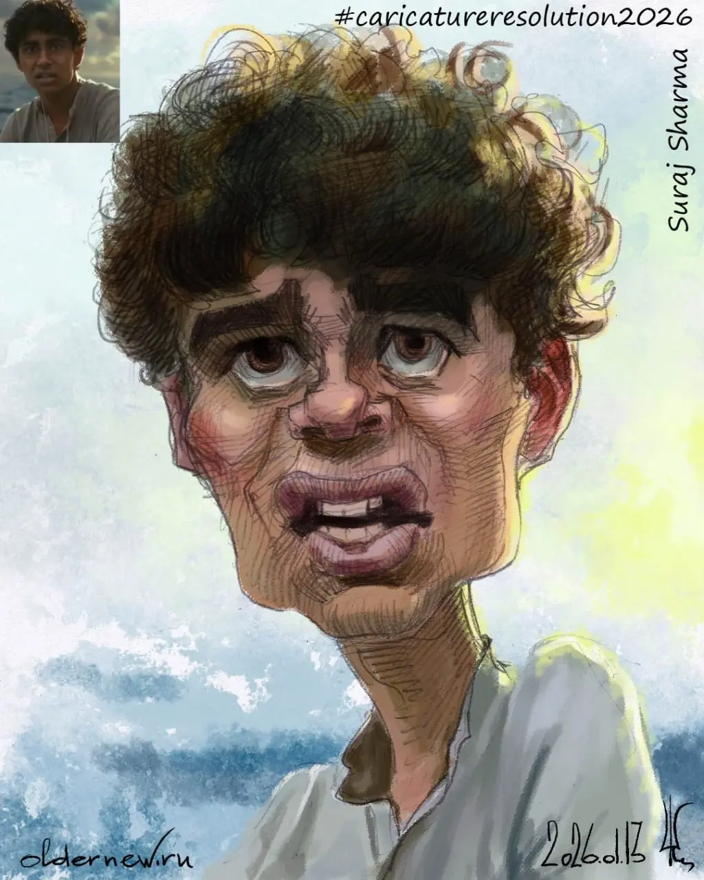 13 Suraj Sharma
Ежегодный январский вызов Международной ассоциации карикатуристов (ISCA)
#caricatureresolution2026 #crRosieODonnell | Сетка — социальная сеть от hh.ru