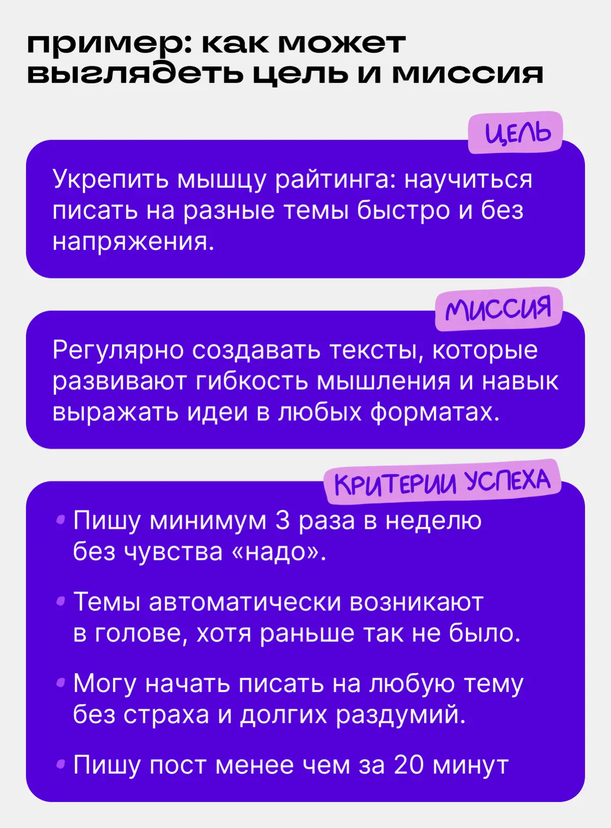 С чего начать новый рабочий год автору? – с целей | Сетка — социальная сеть от hh.ru