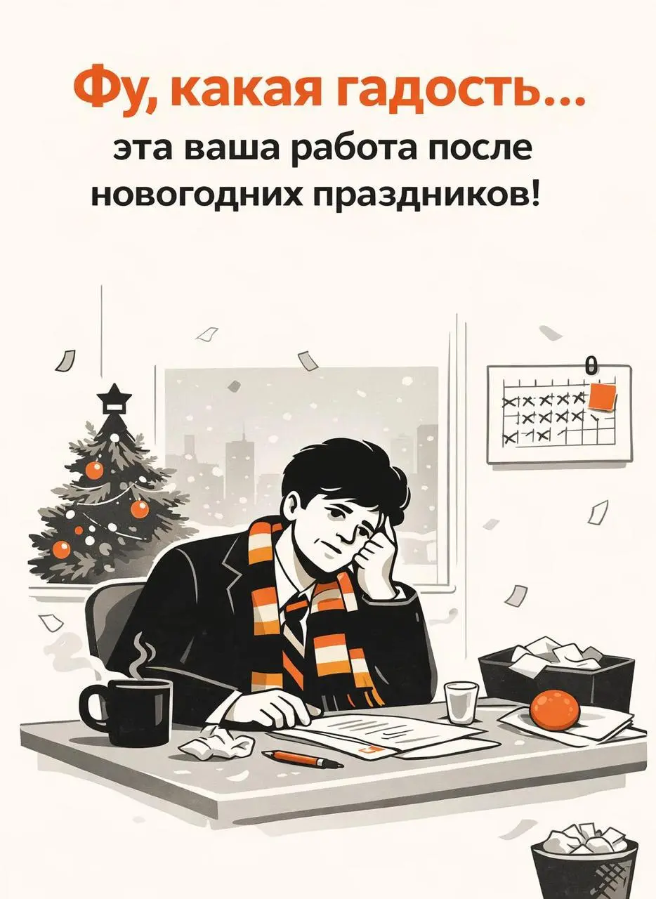 🔥 КАК НЕ УТОНУТЬ ПОСЛЕ НОВОГО ГОДА И БЫСТРО ВЕРНУТЬСЯ В ПРОДУКТИВНОСТЬ
(реально рабочие лайфхаки 2026)
Привет, это CAREERS | Сетка — социальная сеть от hh.ru