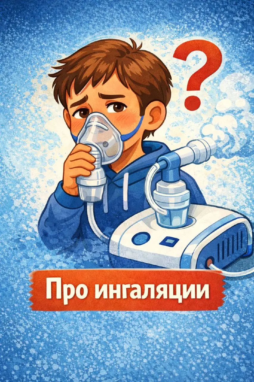 Очень часто вижу одну и ту же привычку у родителей: дома стоит небулайзер, а в голове живёт мысль, что при любом ОРВИ нужно срочно делать ингаляции. Сопли — ингаляция. Кашель — ингаляция | Сетка — социальная сеть от hh.ru