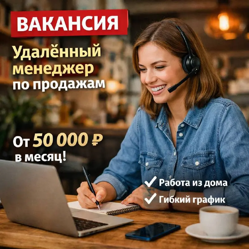 УДАЛЕННЫЙ МЕНЕДЖЕР ПО ПРОДАЖАМ
От 50 000₽
диджитал-агентство
• Москва
• Продажи
Jober - удобный mini app с быстрым доступом к вакансиям | Сетка — социальная сеть от hh.ru