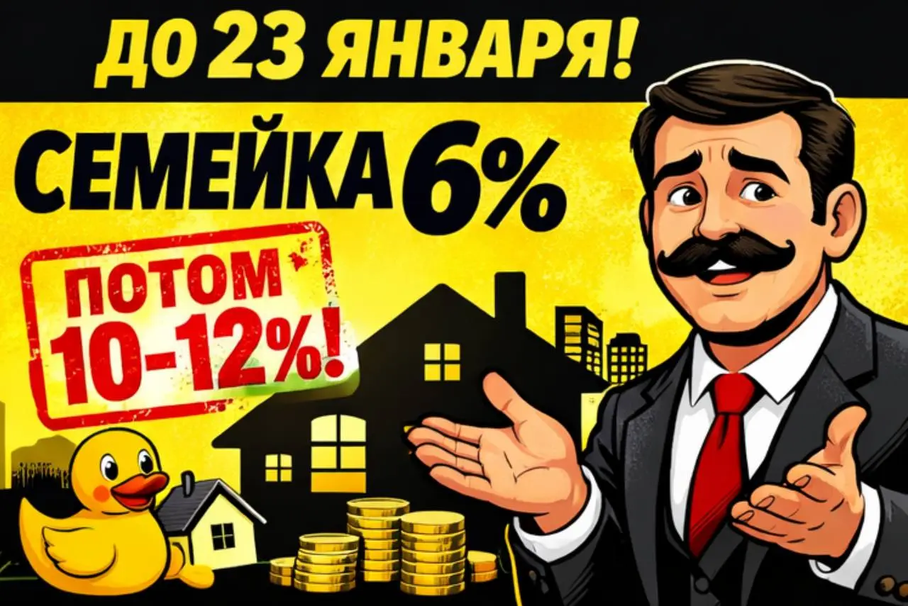 ❗️23 января — последний день застолбить семейку под 6%
Государство снова крутит настройки, а вы всё ещё думаете «успею после праздников». Не успеете | Сетка — социальная сеть от hh.ru
