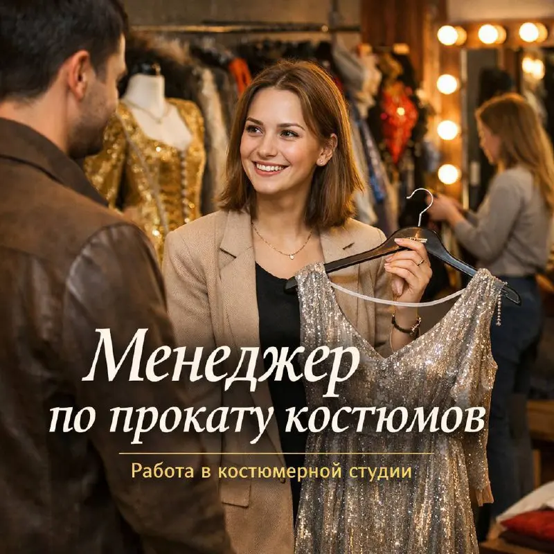 МЕНЕДЖЕР ПО ПРОКАТУ КОСТЮМОВ
65 000₽ - 90 000₽
Дизайнерская костюмерная студия
• Москва, м. Чистые пруды
• Розничная торговля
Jober - удобный mini app с быстрым доступом к вакансиям | Сетка — социальная сеть от hh.ru