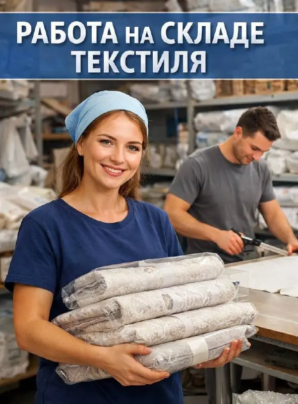 РАБОТНИК СКЛАДА ТЕКСТИЛЬНОЙ ПРОДУКЦИИ
От 60 000₽
Прямой работодатель
• Московская область, Томилино
• Логистика
Jober - удобный mini app с быстрым доступом к вакансиям | Сетка — социальная сеть от hh.ru