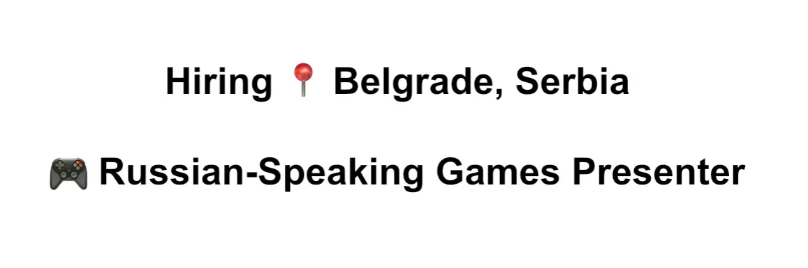 🎮 Russian-Speaking Games Presenter | Сетка — социальная сеть от hh.ru